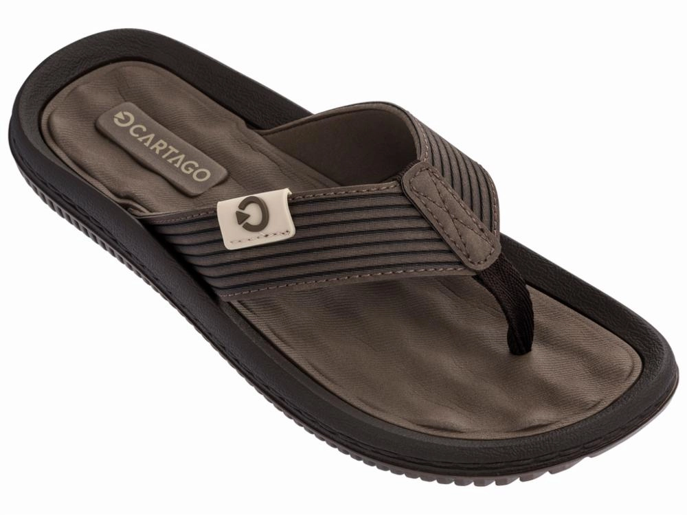 Flat Strap Sandals Cartago  Men's 82614 Brown M