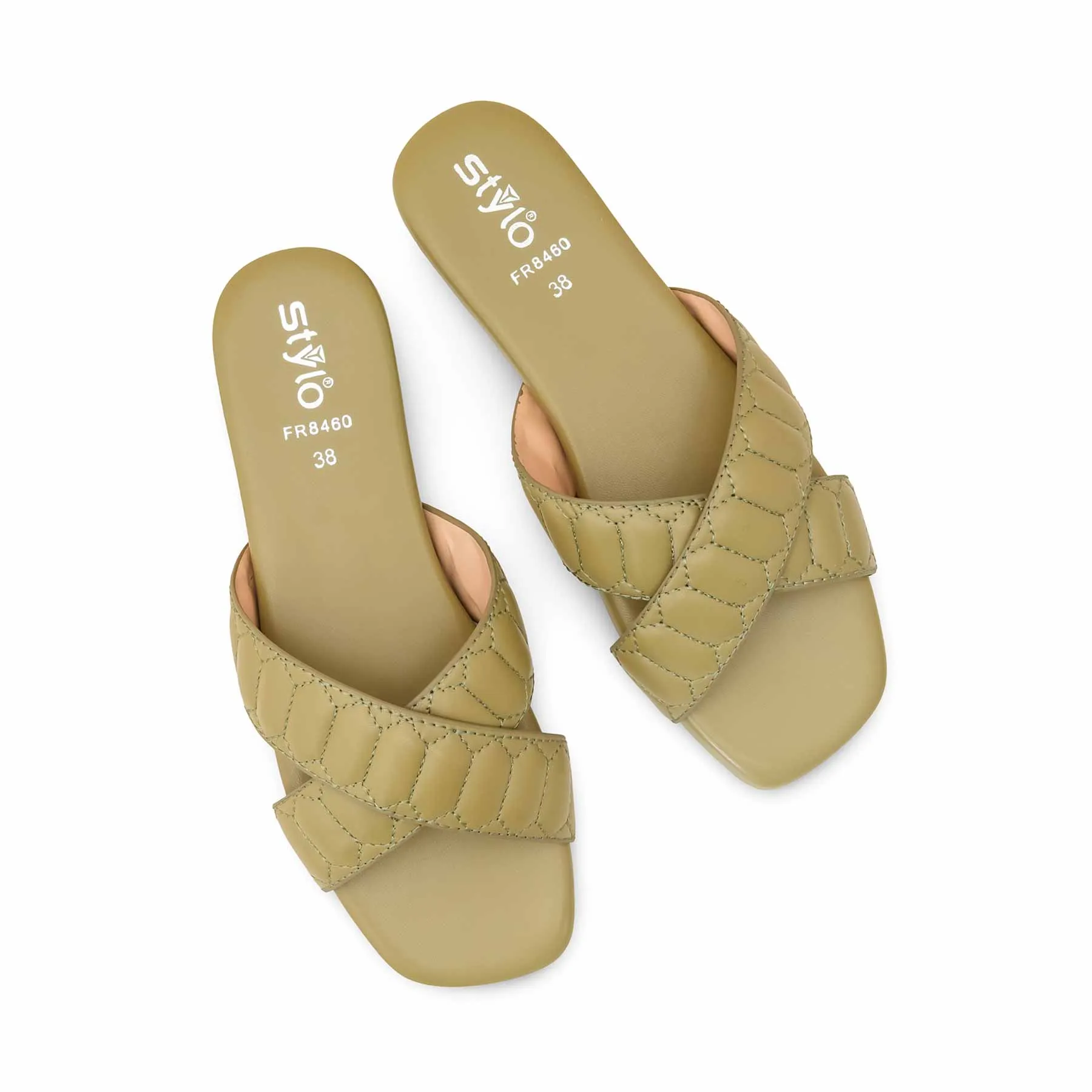 Corps Slippers Olive Formal Slipper For Women FR8460