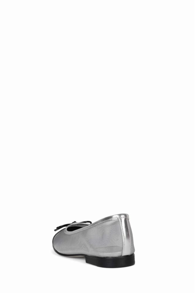 Jeffrey Campbell  Women's Releve Silver M Flat And Heel Shoes