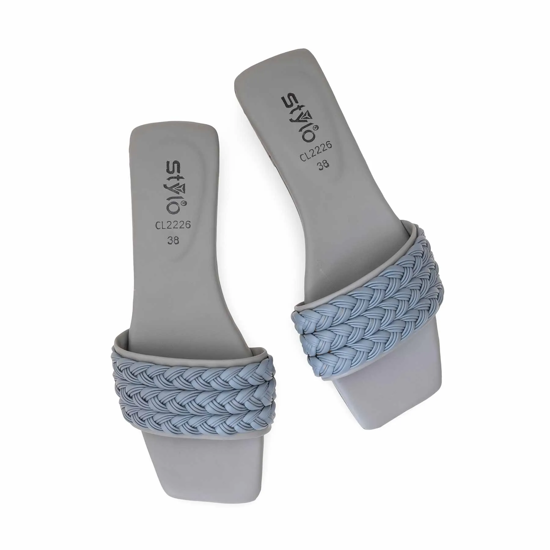 Tag Slippers Grey Casual Slipper For Ladies CL2226