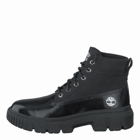 Flat Leather Knee High Boots Greyfield Boot L/f Black