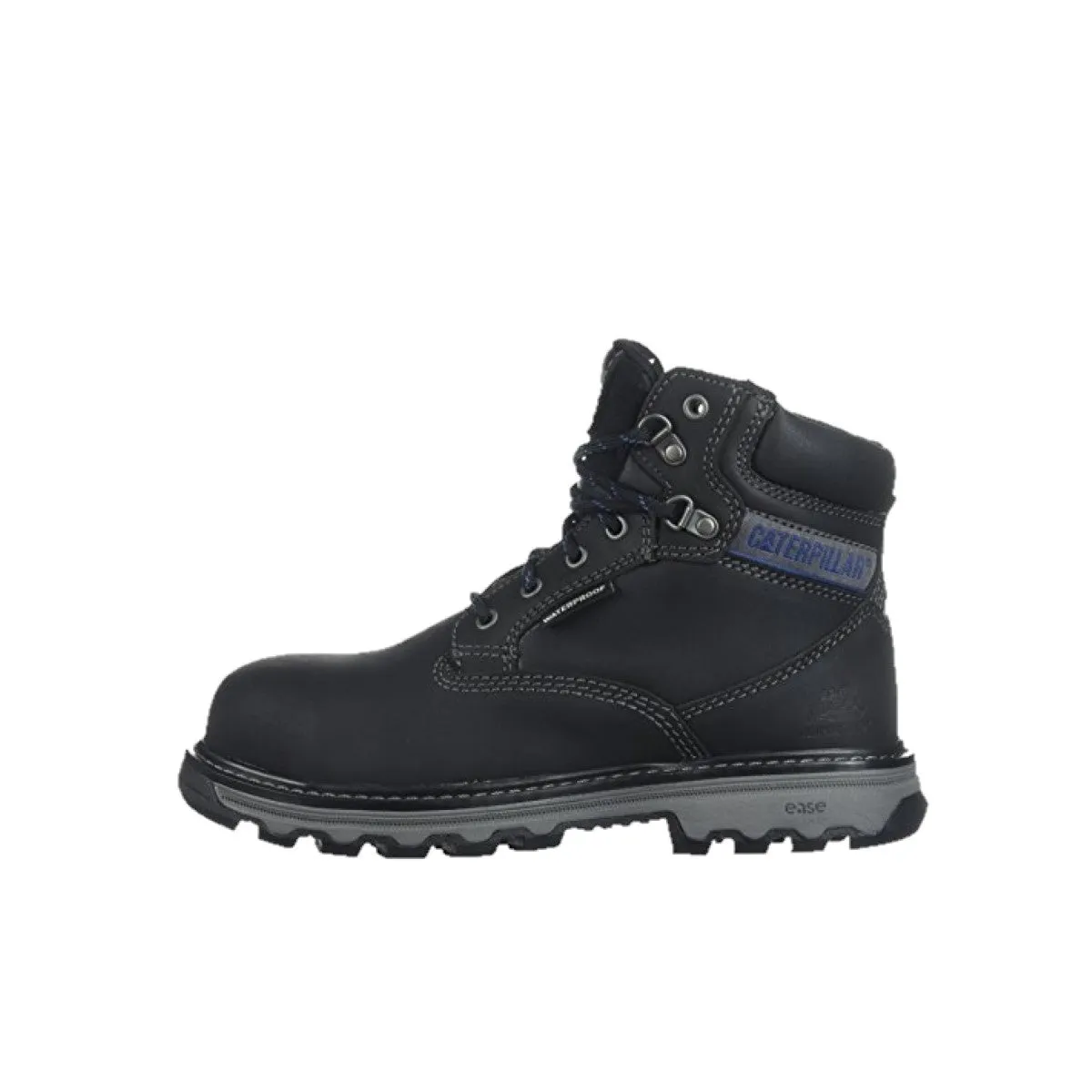 CATERPILLAR P90890-M SUPERSTAT WP NANO TOE WMN'S (Medium) Black Leather Work Boots Moisture wicking Walk Friendly