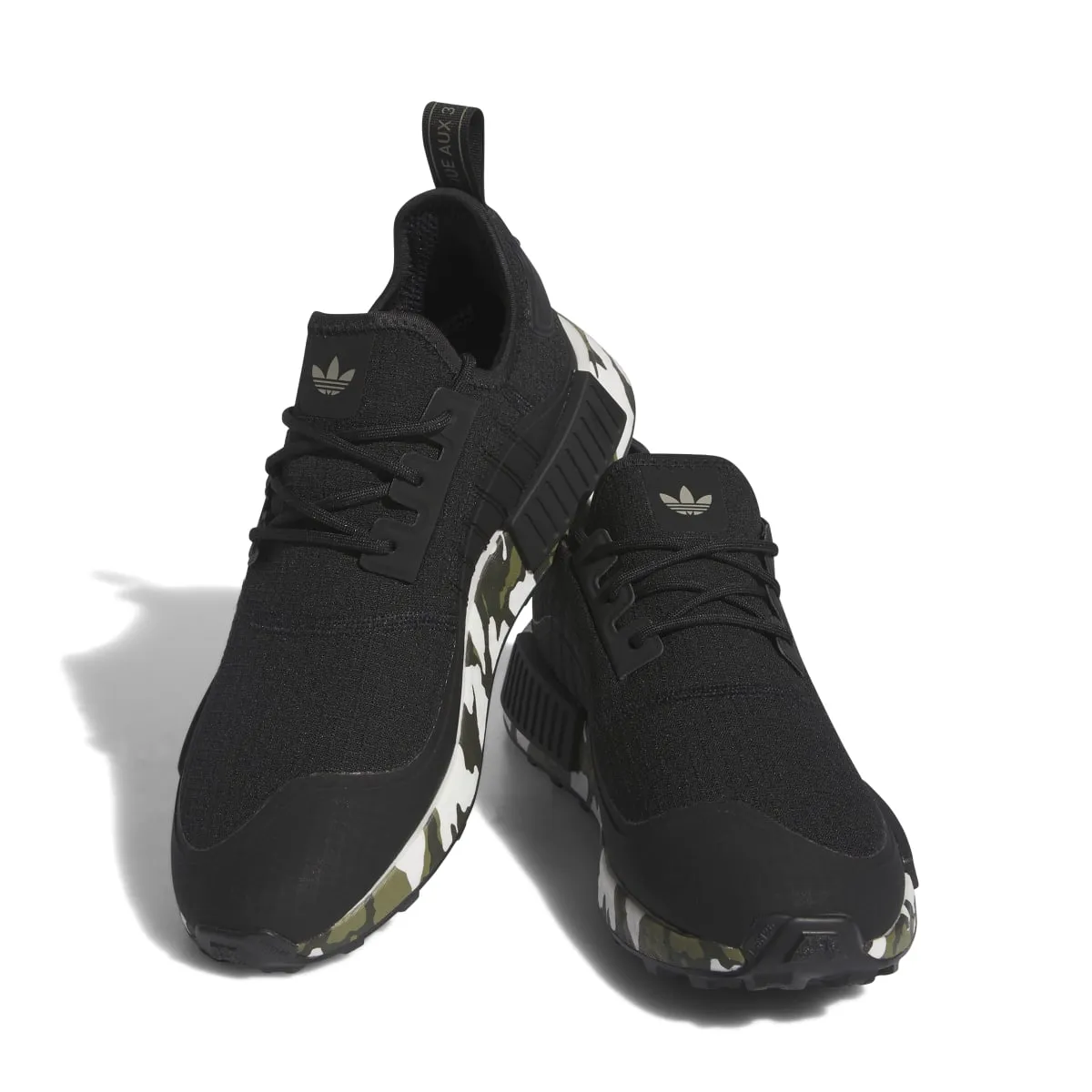 Dock Easy Month Strong ADIDAS IE0521 NMD_R1 TR MN'S (Medium) Black/Black/Silver Textile Running Shoes