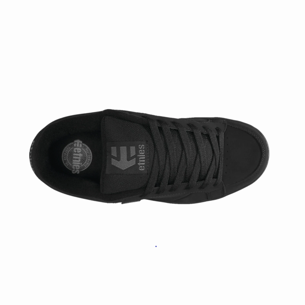 Family Run ETNIES 4101000091 003 KINGPIN MN'S (Medium) Black/Black Nubuck & Synthetic Skate Shoes