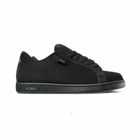 ETNIES 4101000091 003 KINGPIN MN'S (Medium) Black/Black Nubuck & Synthetic Skate Shoes Speedy Ride Fit