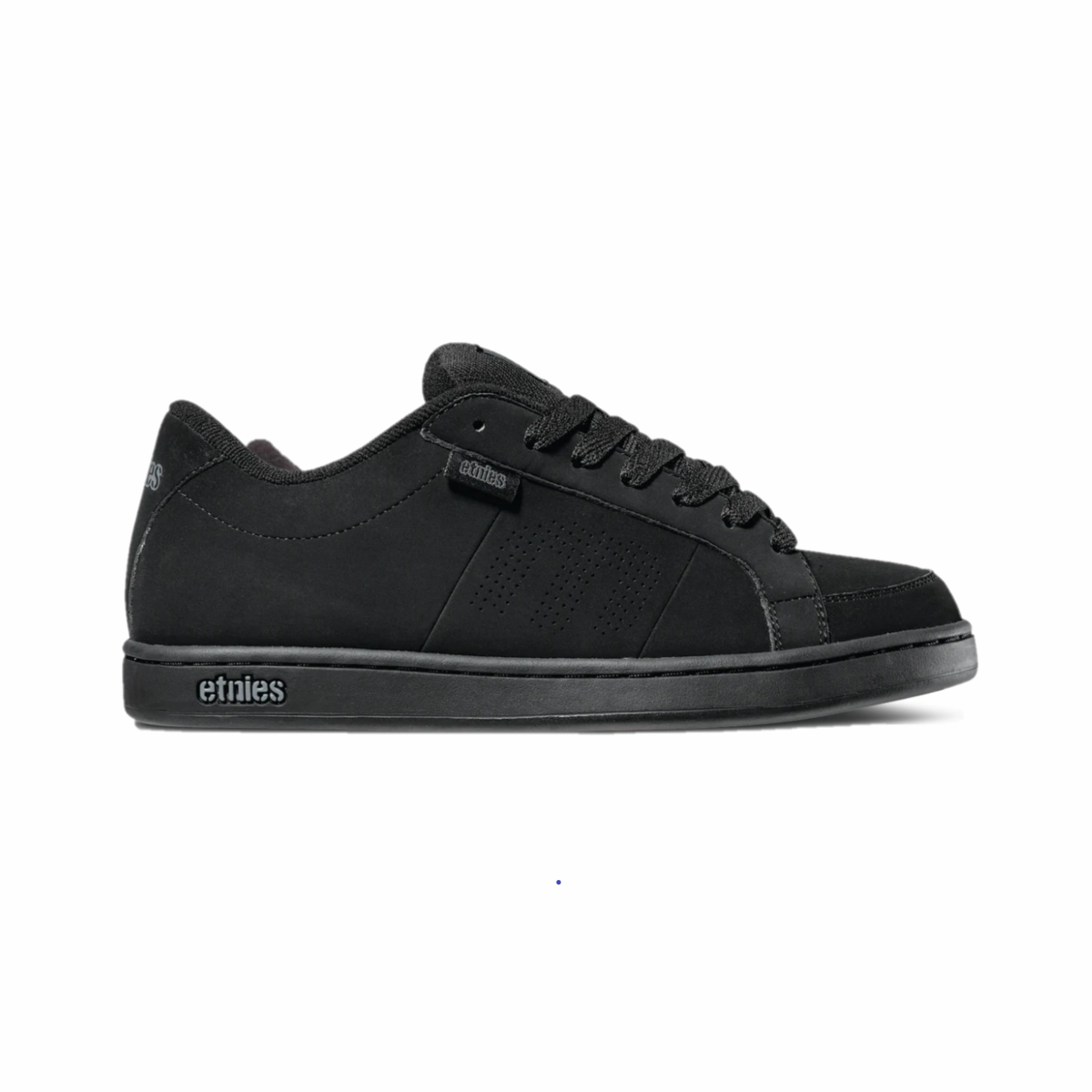 ETNIES 4101000091 003 KINGPIN MN'S (Medium) Black/Black Nubuck & Synthetic Skate Shoes Speedy Ride Fit