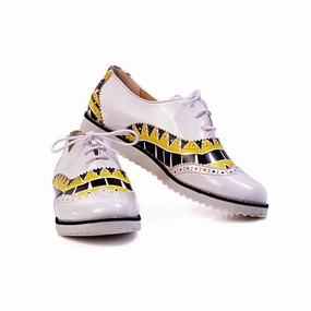 Pattern Oxford Shoes GNG301 Earth Base