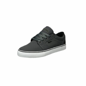 ETNIES 4101000351 039 BARGE LS MN'S (Medium) Grey/Black/White Canvas Skate Shoes youth trend Classic Comfort