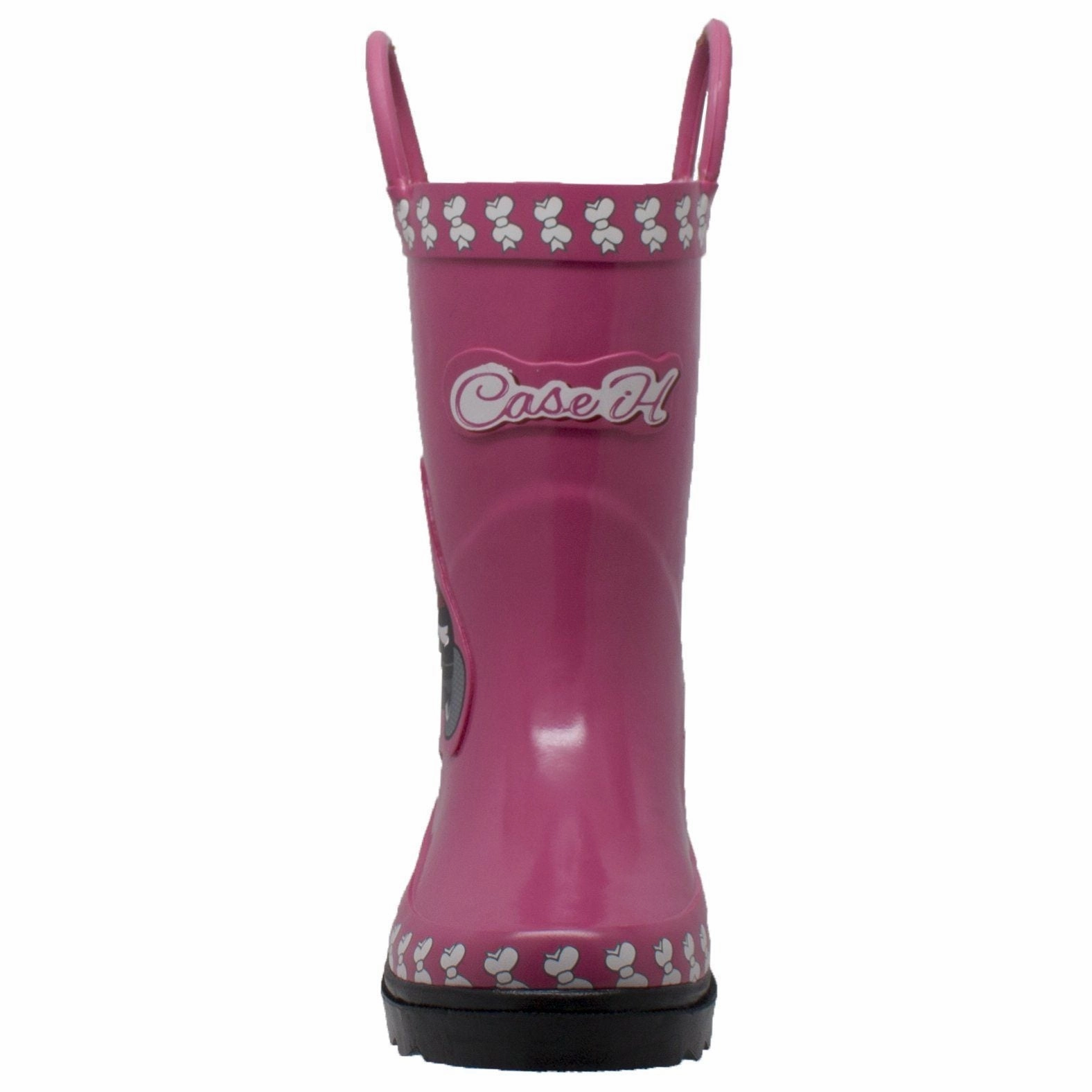 Boots Boots Boots Poem Children's 3D Tractor Pink Rain Rubber Boots