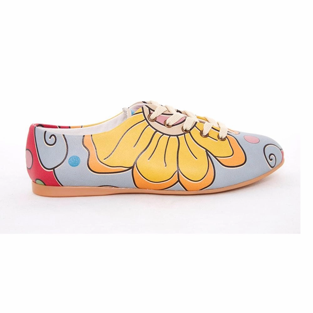 Molded Insole Flower Art Ballerinas Shoes SLV074
