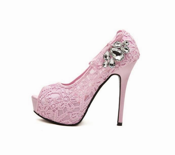 Asics Gel-course Duo Boa Golf Shoes Hand Made High Heels Fish Toe Lace Sexy Wedding Bridal Shoes, S037