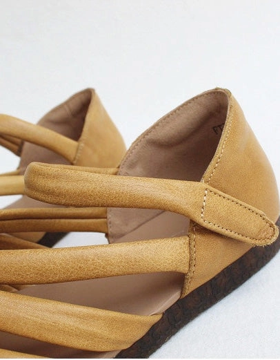 Walmart Flats Handmade Retro Leather Woven Fisherman Sandals 35-41