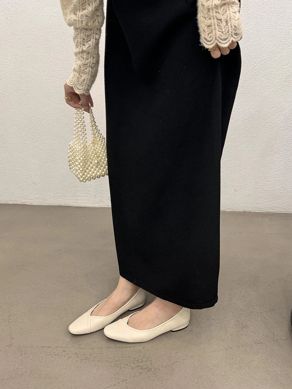 Larroude Loafers binfenxie  -  Casual Women Loafers Autumn Dress Shoes Low Heeled Black Beige Brown Yellow Casual Slides Mules Shoes Woman Ballte Dance Mules