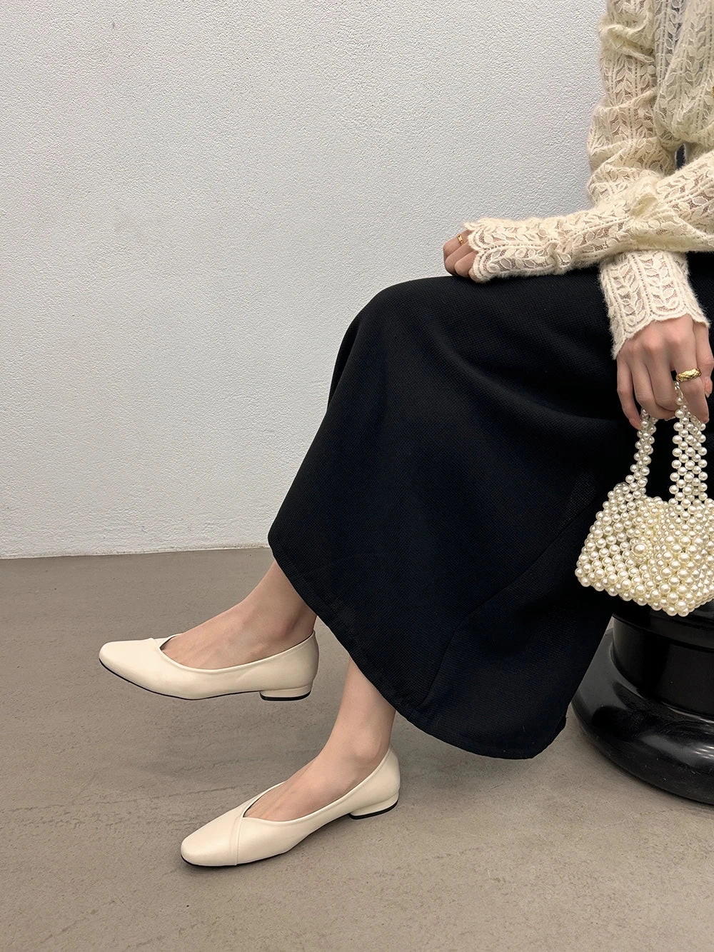 Shell Cordovan Penny Loafers binfenxie  -  Casual Women Loafers Autumn Dress Shoes Low Heeled Black Beige Brown Yellow Casual Slides Mules Shoes Woman Ballte Dance Mules