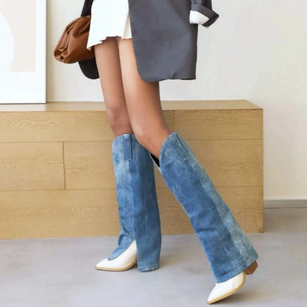 Adidas Knit Running Shoes Purpdrank - Blue Casual Patchwork Pointed Out Door Shoes (Heel Height 3.74in)