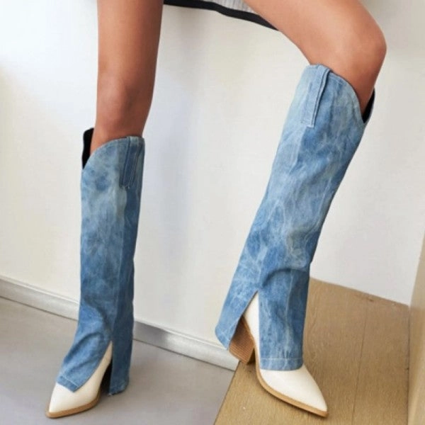 Purpdrank - Blue Casual Patchwork Pointed Out Door Shoes (Heel Height 3.74in) Shoes Y3 Adidas