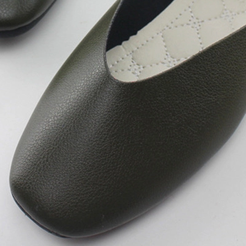 Socks With Loafers Big Size Women Flats Candy Color Shoes Woman Loafers Square Toe Spring Autumn Flat Casual Shoes Comfortable Plus Size 35-42