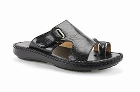Men's 71205 Leather Linning Peasant Toe Slip On Sandals Ugly Sandals