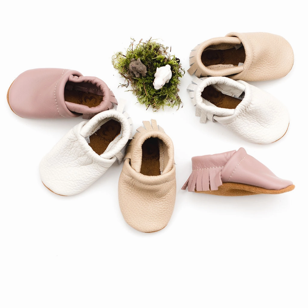 Spring Leather Moccs Shoes Baby and Toddler