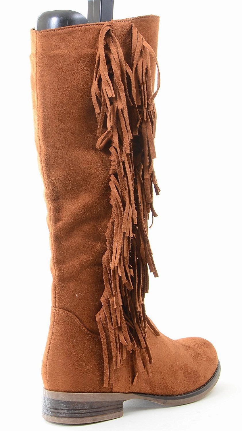 Camel Ailsa Fringe Vegan Suede Women's Knee Boot Hunter Original Rain Boots