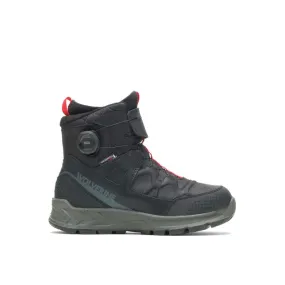 WOLVERINE W880115-EW SHIFTPLUS POLAR RANGE BOA WP MN'S (Extra Wide) Black Leather Winter Boots Non Slip Sole