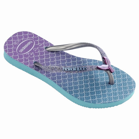 Sandals Flats Havaianas Kids' Slim Glitter Flip Flops