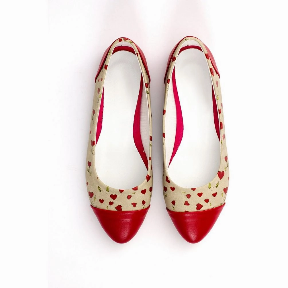 Lift Up Neo Pop Hearts Ballerinas Shoes NMS109