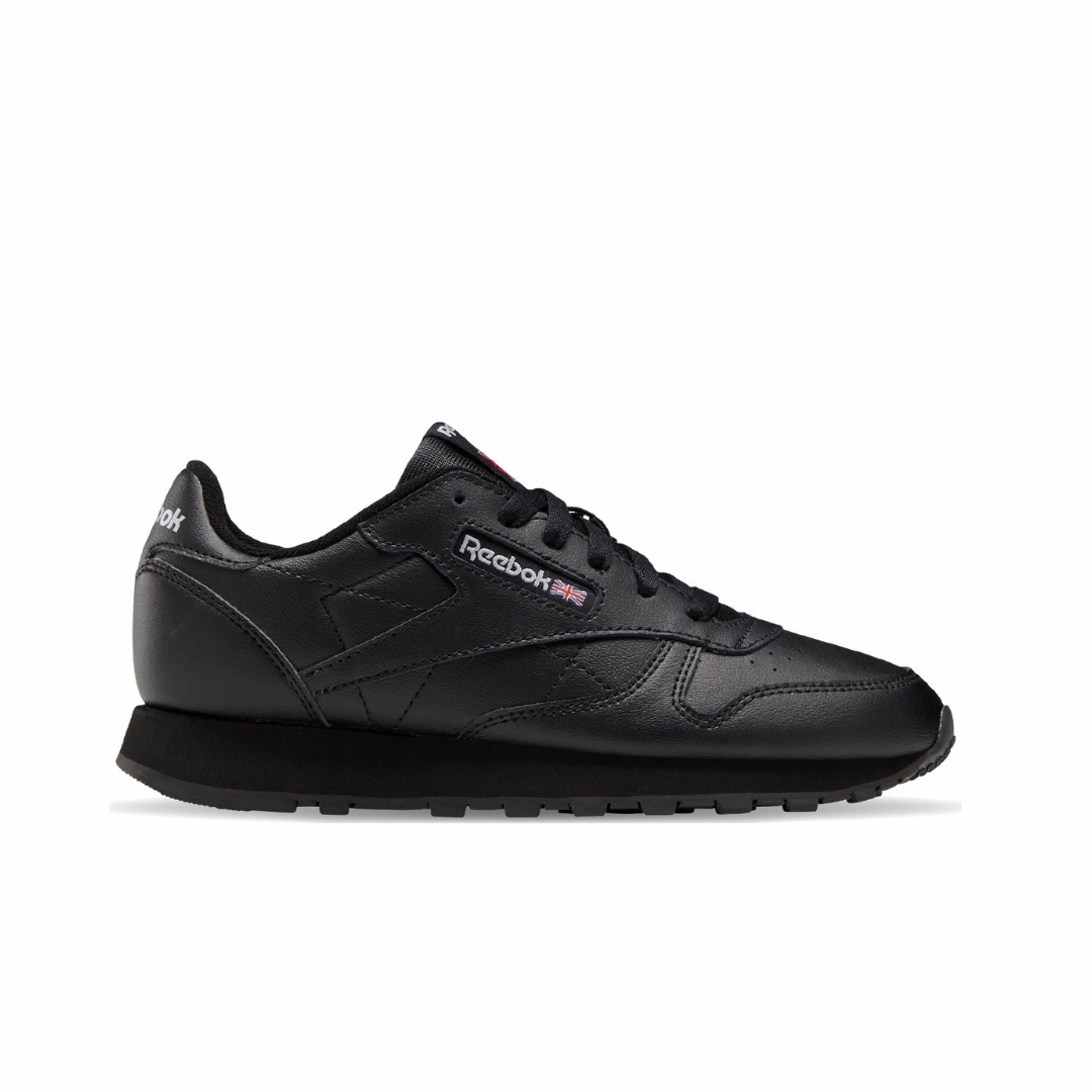 music fest Jogging Gear REEBOK 100010470 (GZ6094) CL LTHR JR'S (Medium) Black/Black Leather Lifestyle Shoes
