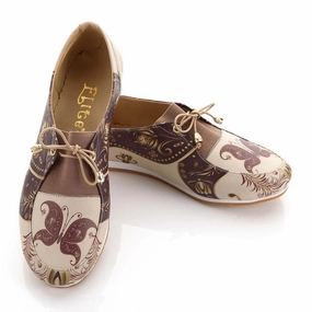 Butterfly Ballerinas Shoes OMR7306 Stone Grip