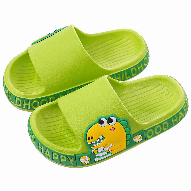 Wholesale PVC Cartoon Dinosaur Kids Slippers Brazil Company Slippers
