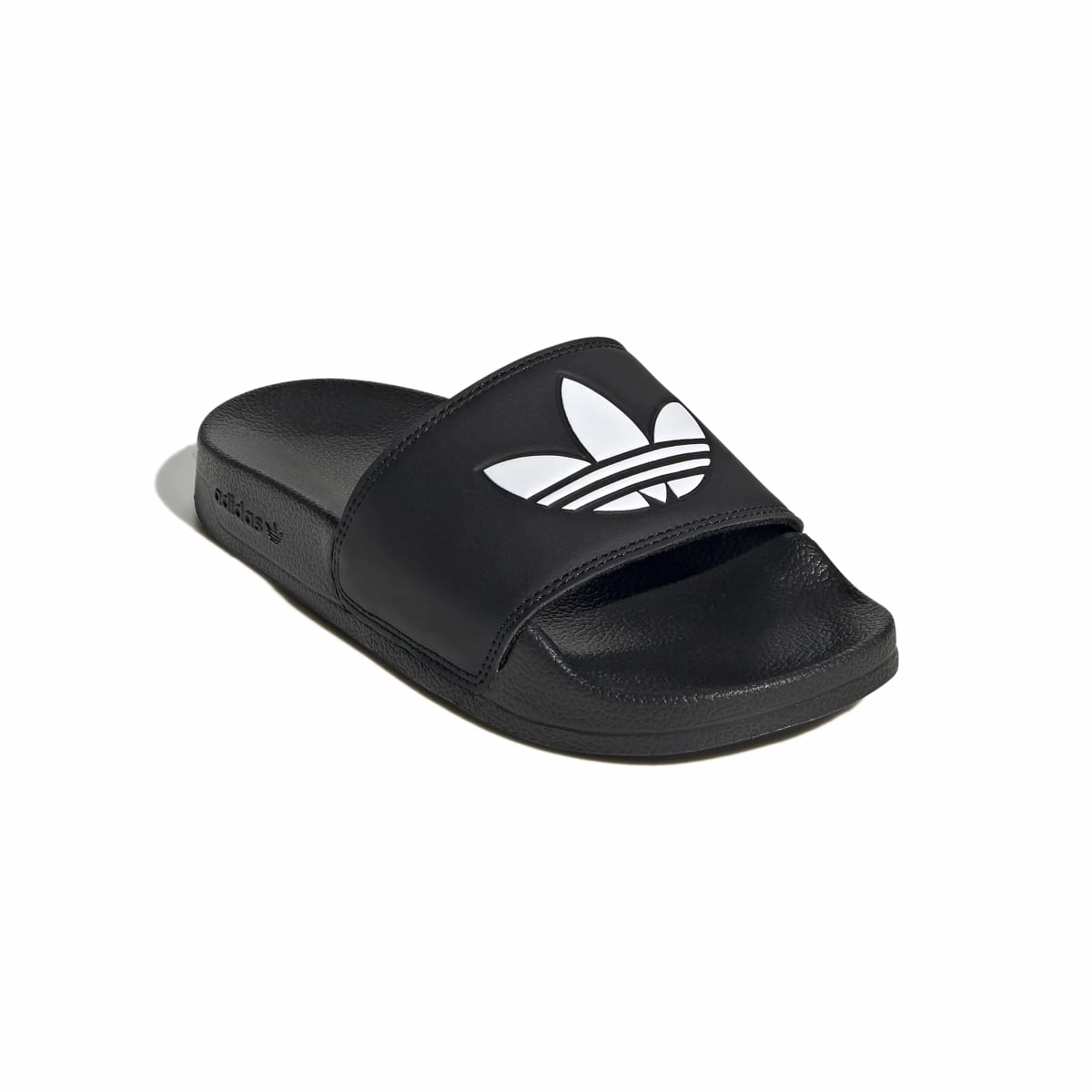 ADIDAS EG8271 ADILETTE LITE JR'S (M) Black/White/Black Synthetic Slide Sandals Shiny Edge