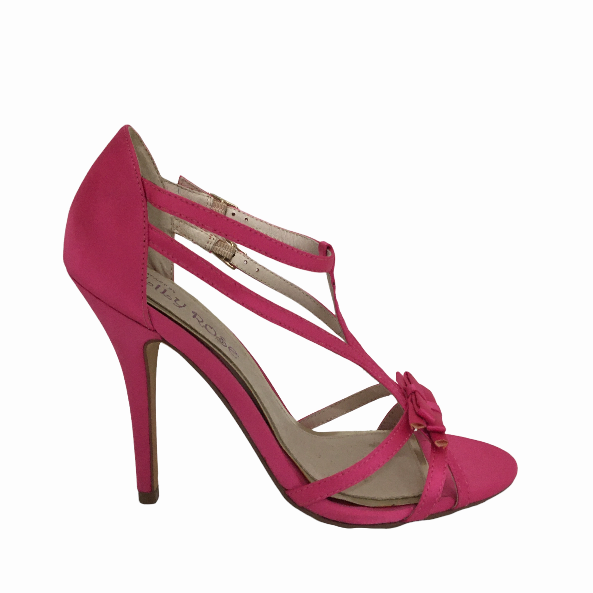 Lily Rose Adele Heel ~ Hot Pink ~ Gold Metallic Comfy Walk Timeless Design