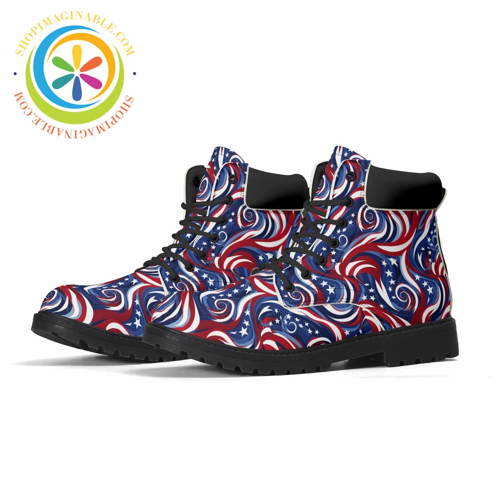 Let Freedom Ring!  Women's Boots Groundbreaker Square Toe Work Boots