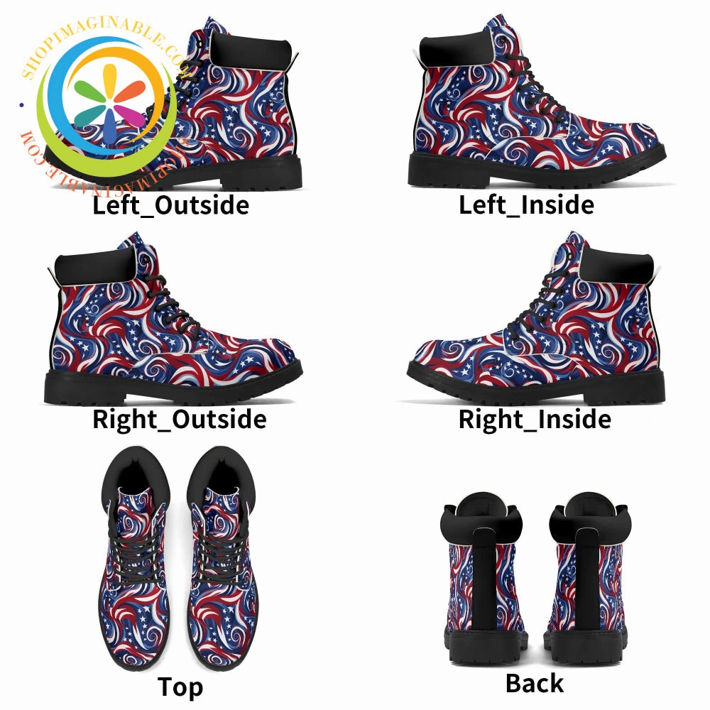 800 Gram Work Boots Let Freedom Ring!  Women's Boots