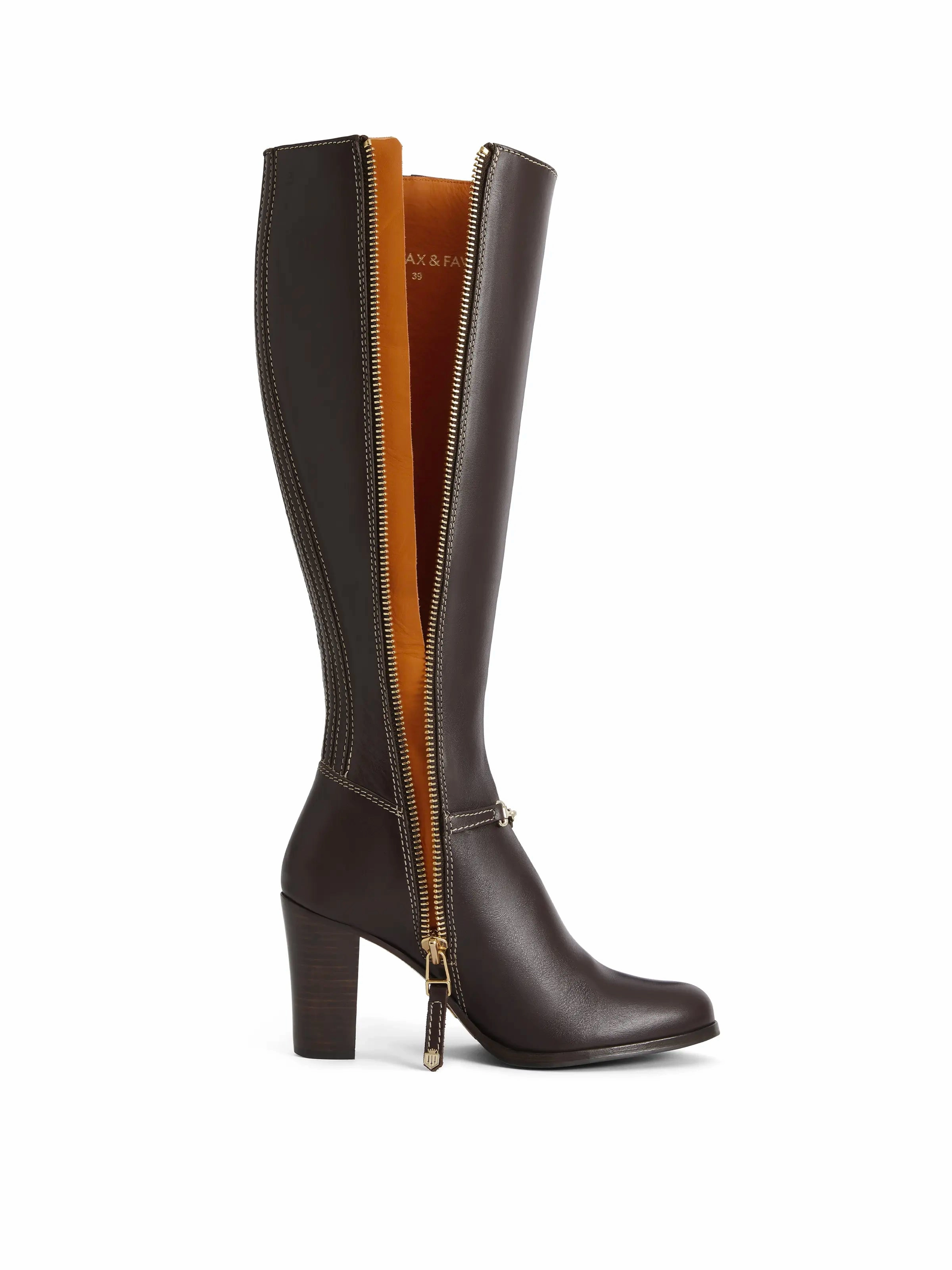 Adidas Boost Walking Shoes Heeled Octavia - Mahogany Leather