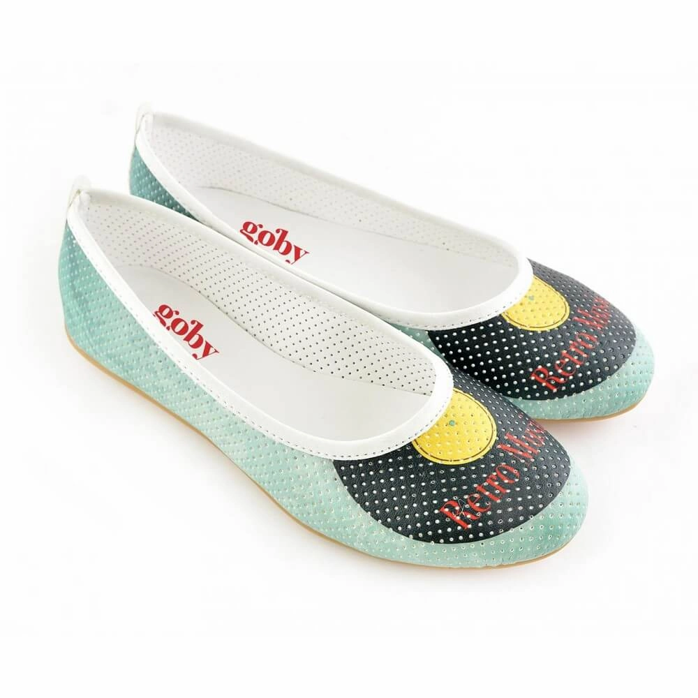 Bold Neon Ballerinas Shoes GRDB101