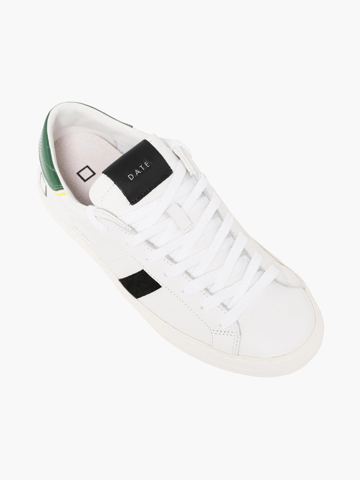 Shell Sandals Hill Low White Green leather