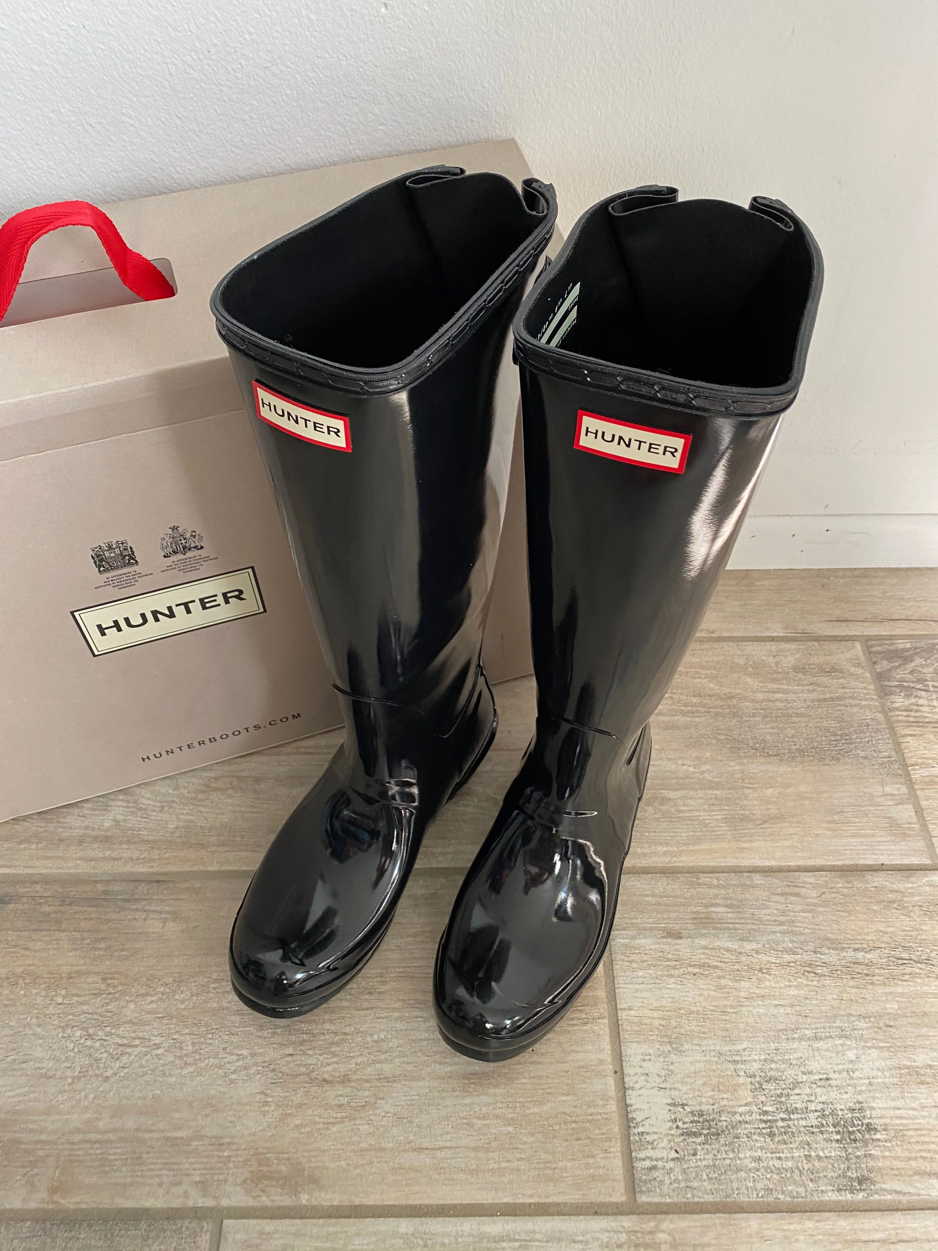 Golf Shoes Adidas Samba HUNTER Original Tall Gloss Rain Boots New 9