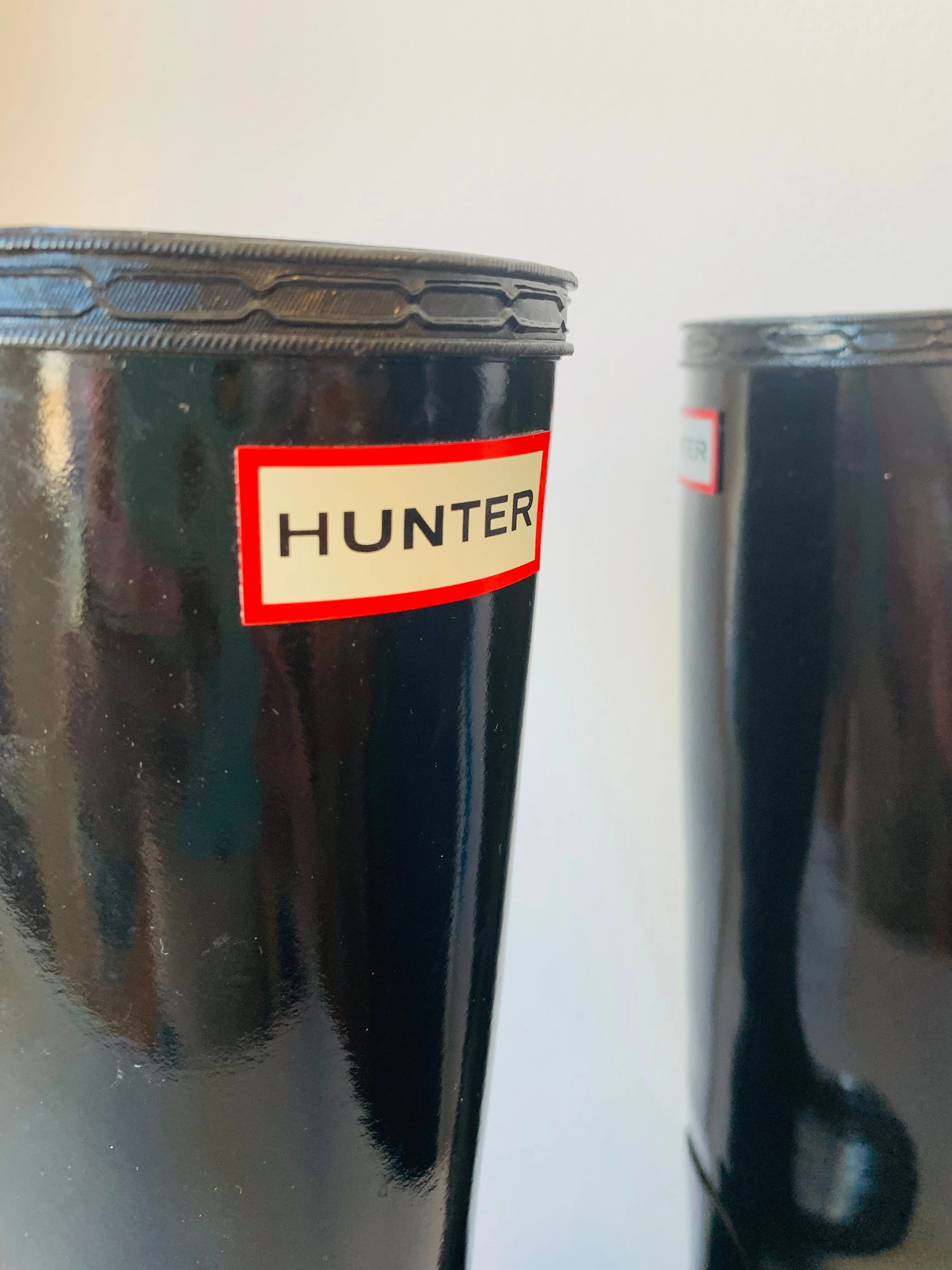 Hunter Original Womens Gloss Black Rainboots Size 10 Best Deals Adidas Shoes