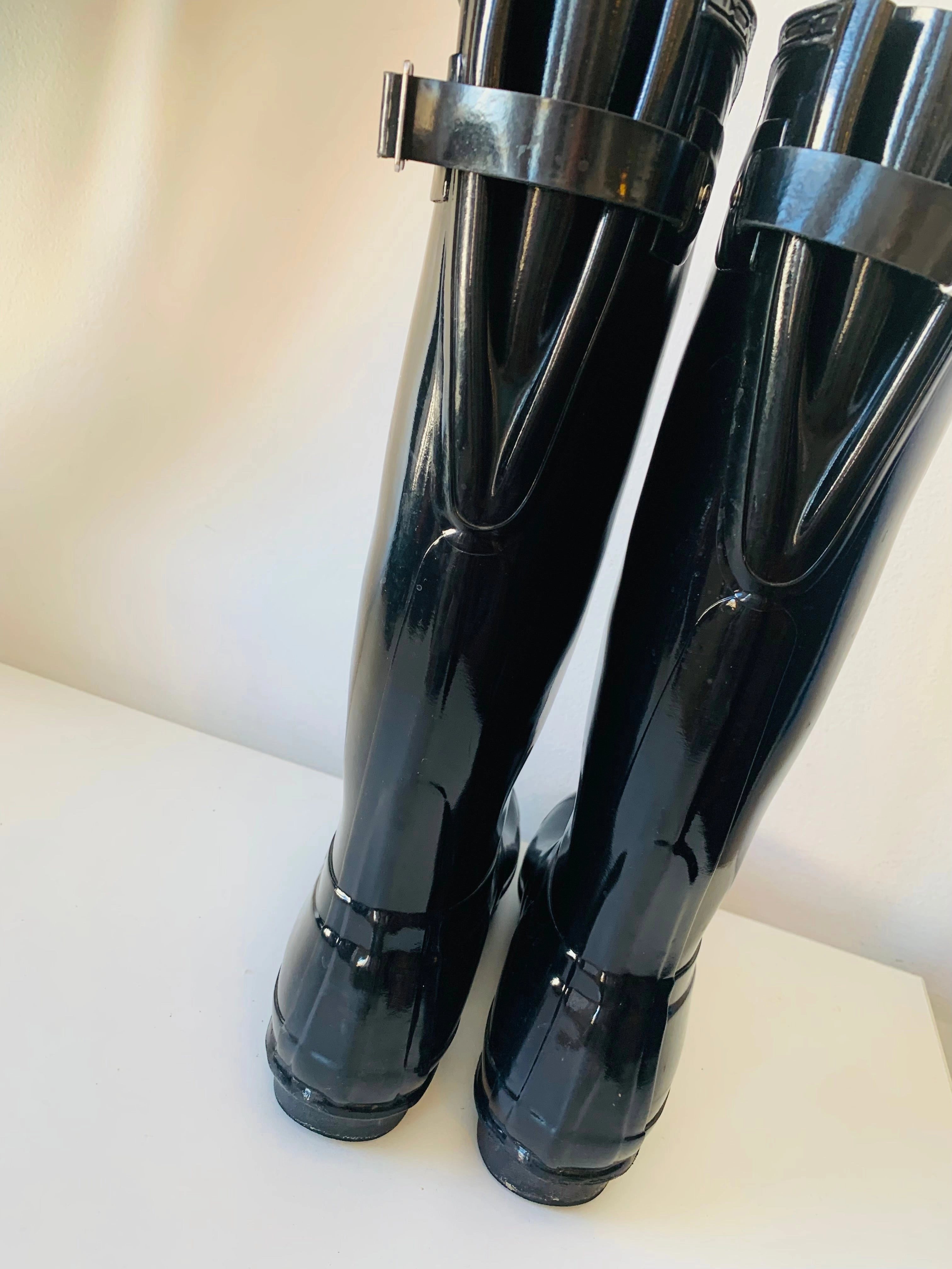 Hunter Original Womens Gloss Black Rainboots Size 10 Adidas Running Shoes Under 100 Euro 2024