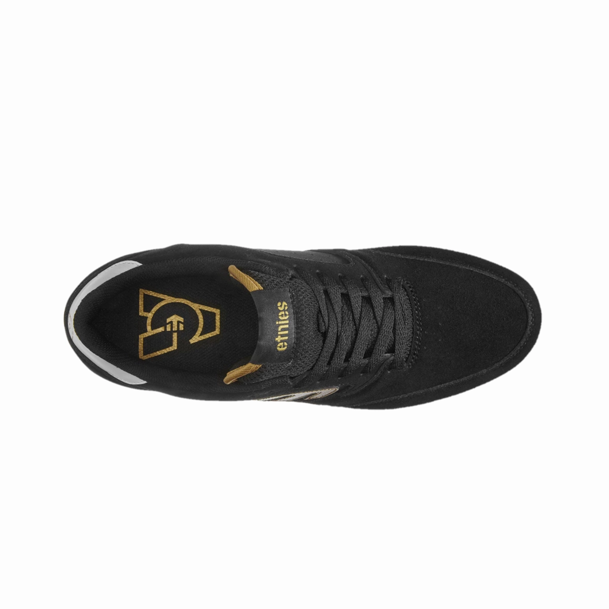 Soft Stride ETNIES 4101000516 973 VEER MICHELIN X AURELIEN GIRAUD MN'S (Medium) Black/Gold/White Suede, Synthetic & Textile Skate Shoes