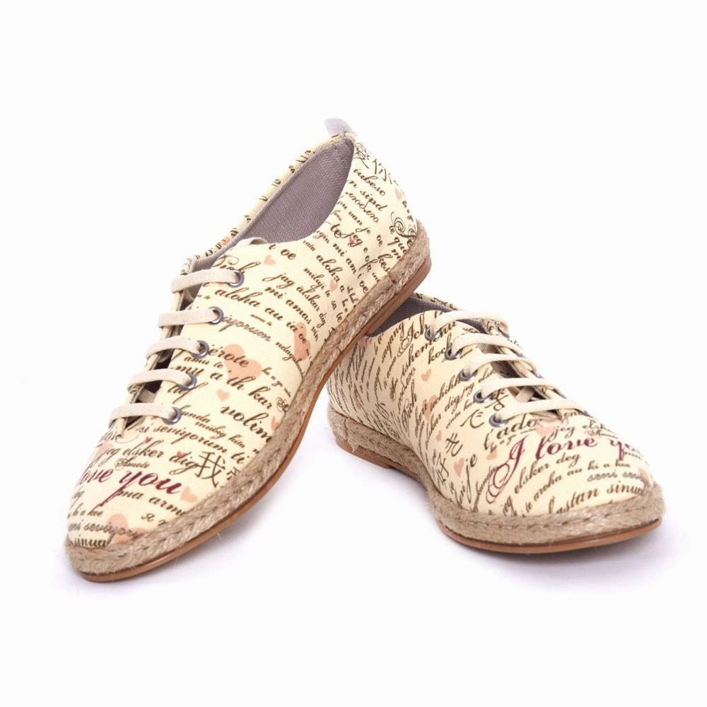 Molded Insole I Love You Ballerinas Shoes FBR1223