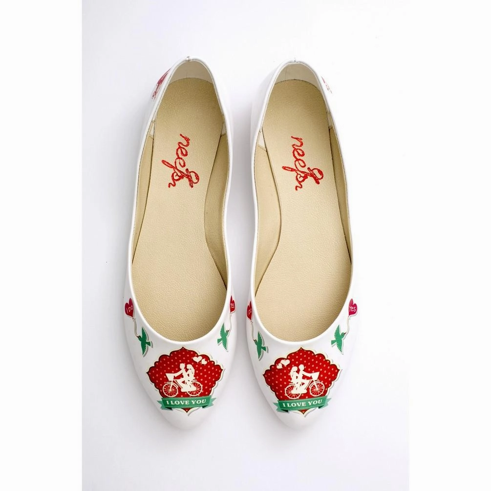 I Love You Ballerinas Shoes NSS353 Queen Touch