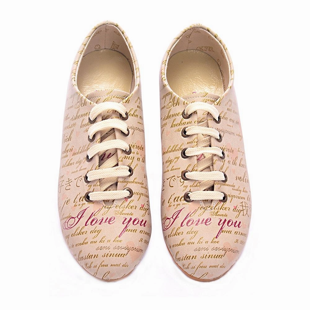 I Love You Ballerinas Shoes SLV002 Sail Vibe Cool Pop