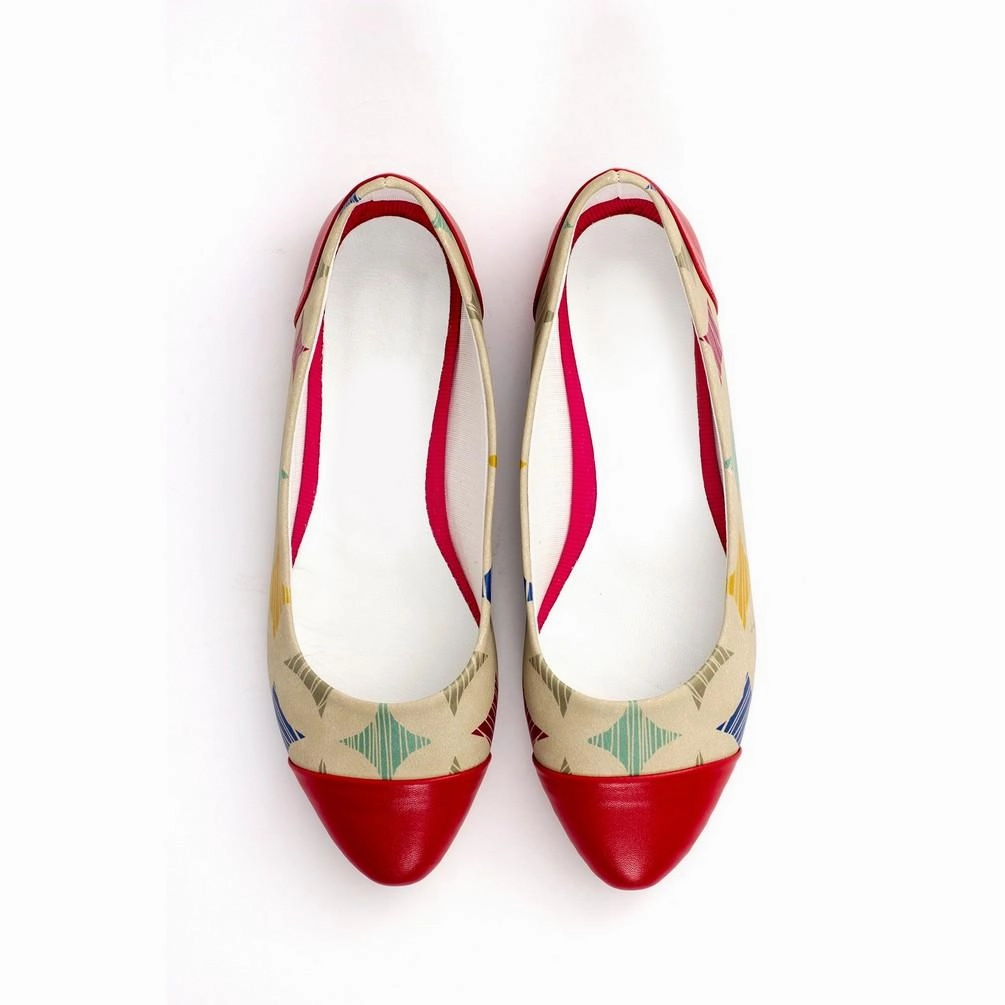 Pattern Ballerinas Shoes NMS107 Workout Icon Edge