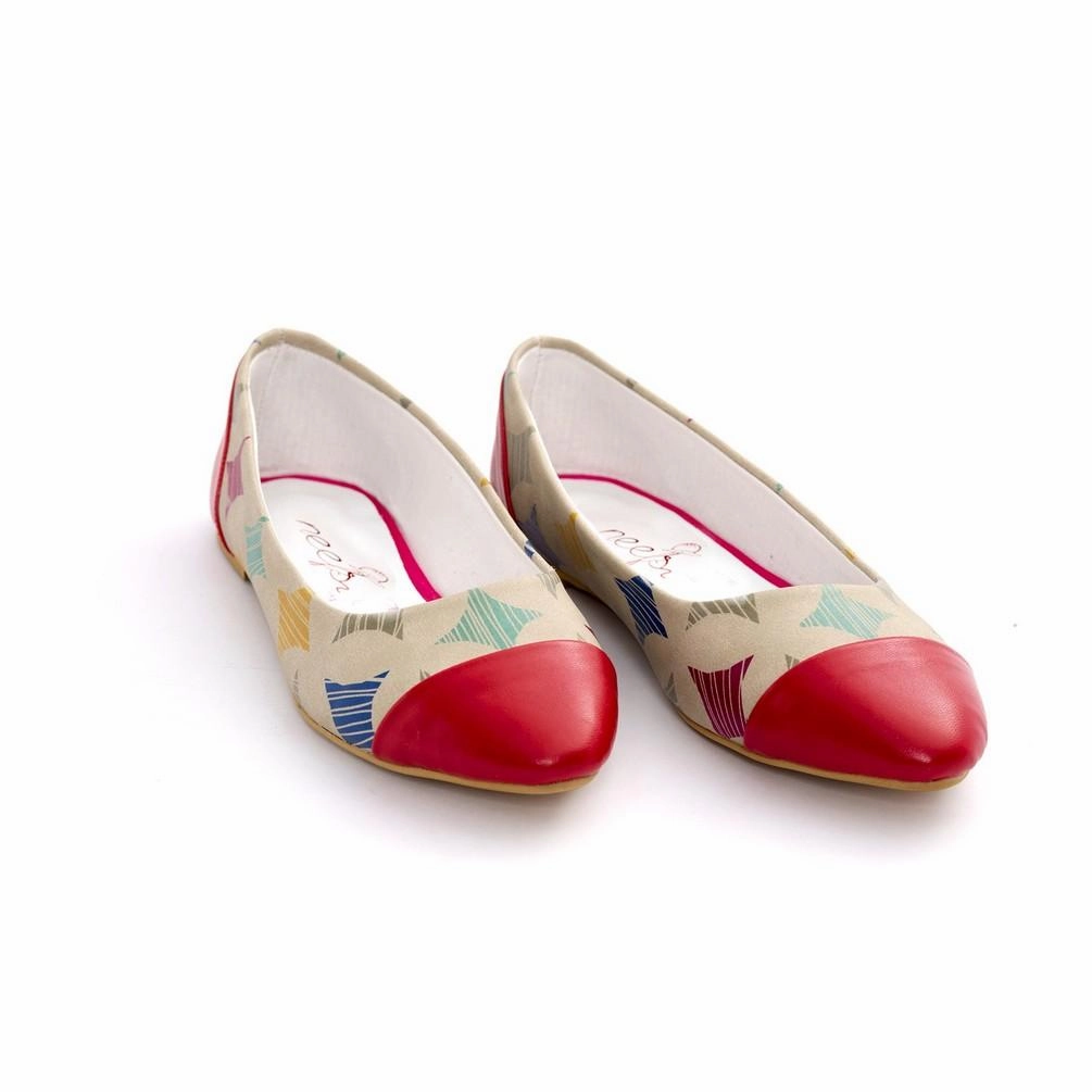Pattern Ballerinas Shoes NMS107 Color Mix Grab Now