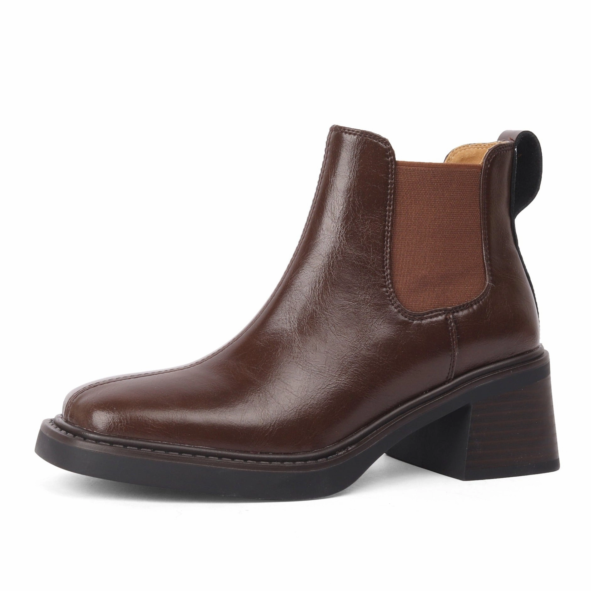 Adidas Dropset 3 Training Shoes Women's Square Toe Leather Handmade Chelsea Boot