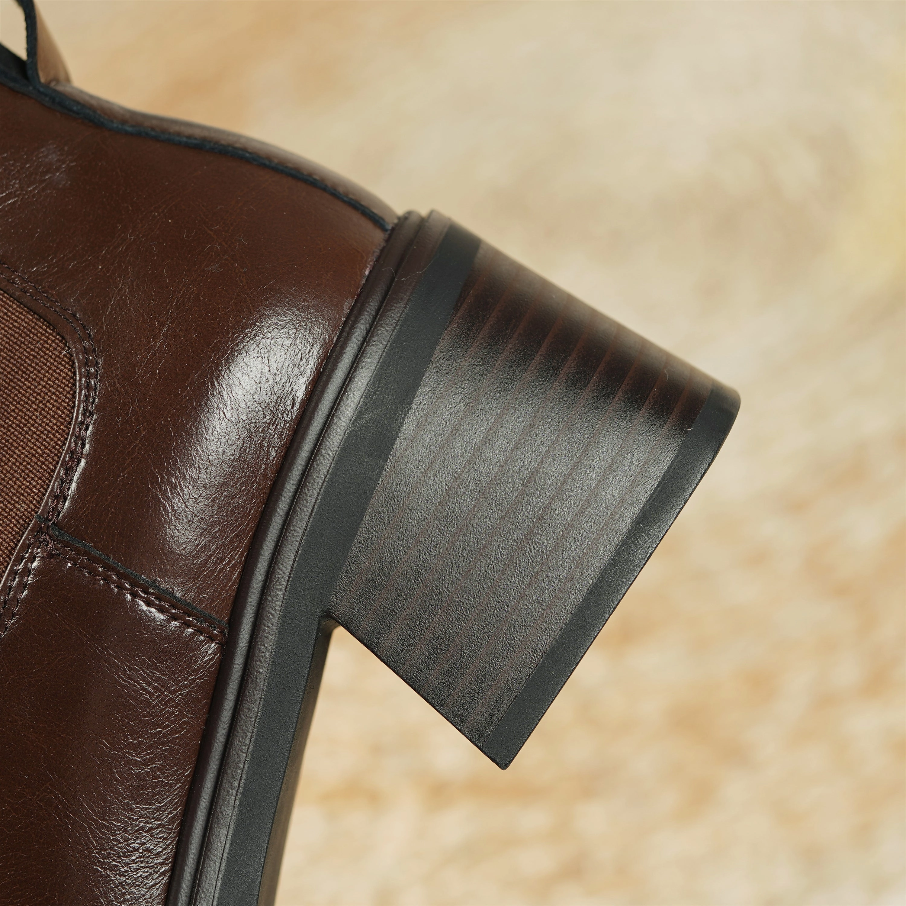 Adidas Nmd Sock Shoe Women's Square Toe Leather Handmade Chelsea Boot