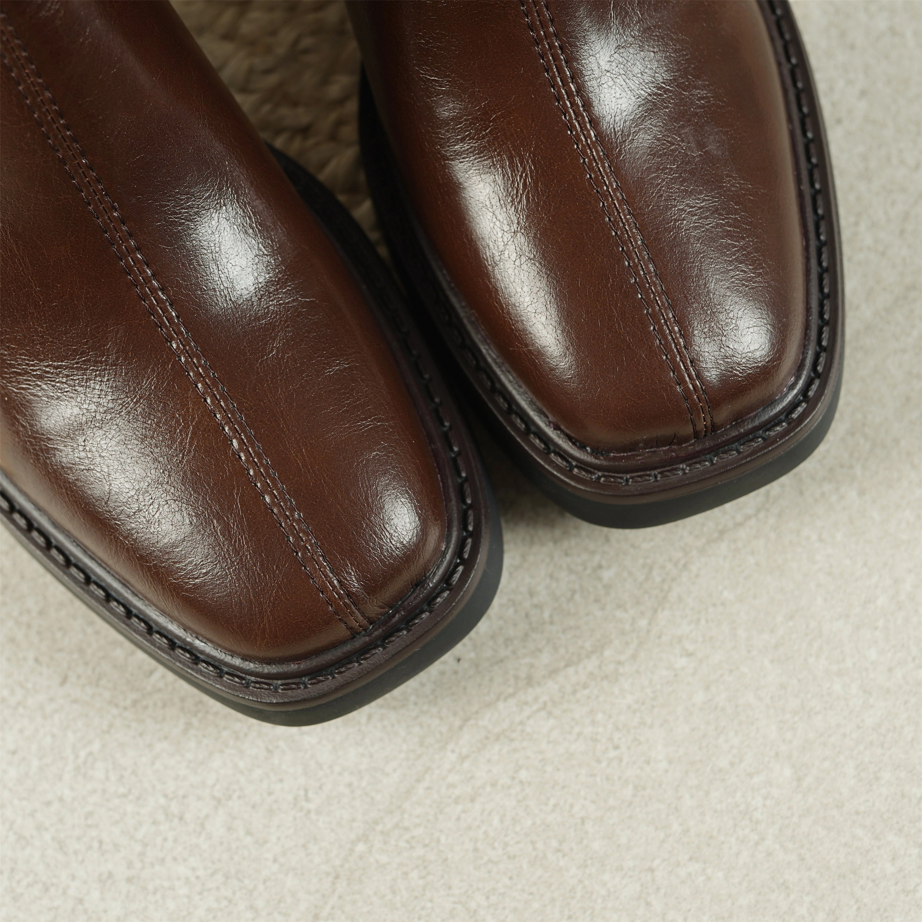 Women's Square Toe Leather Handmade Chelsea Boot Adidas Forum Primeknit Winter Shoes