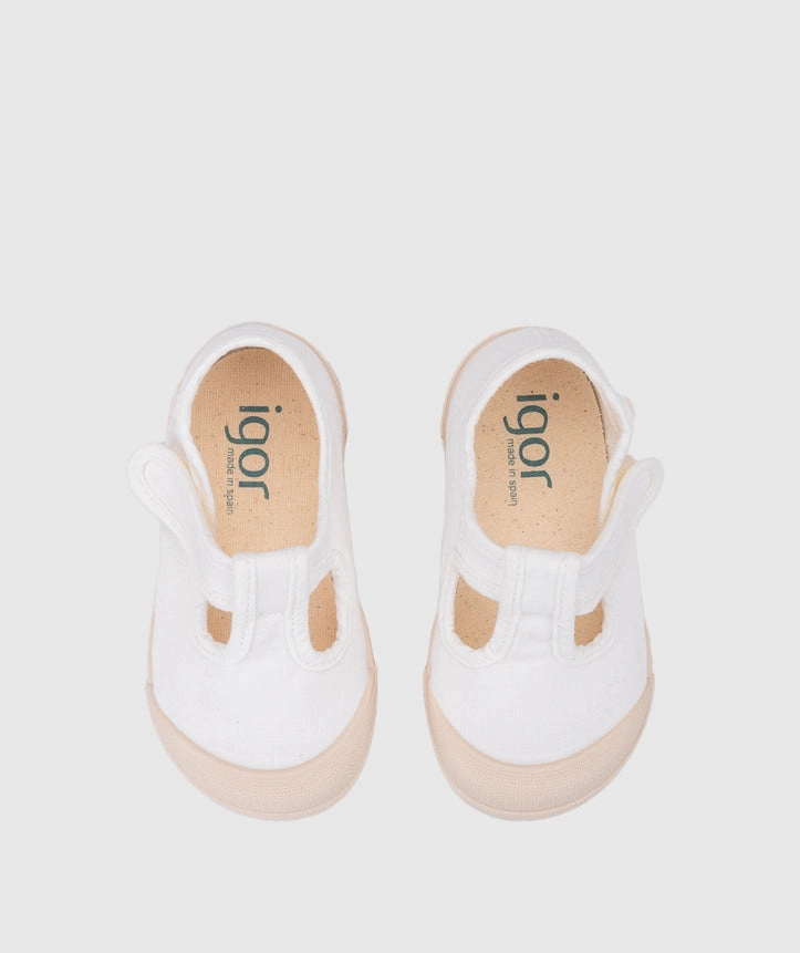 Igor Boy's And Girl's Lona Pepito Shoes - Blanco Novak Asics Tennis Shoes